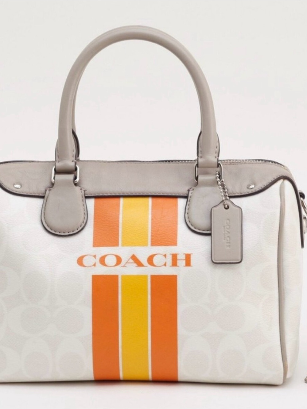 Coach Varsity Stripe Mini Bennett Satchel